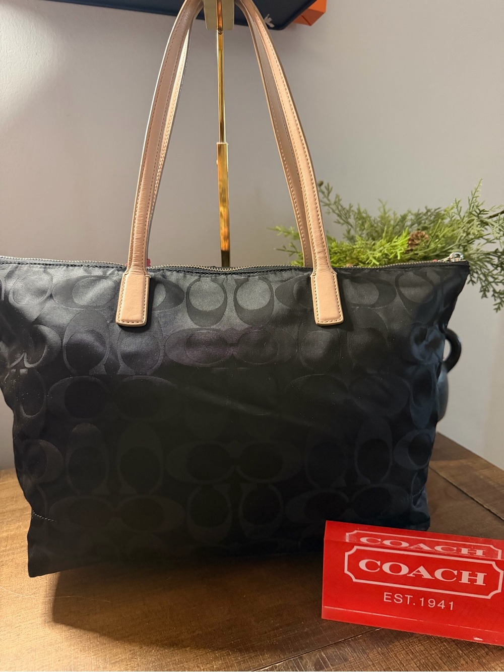 Coach Nylon Signature Tote & Crossbody Bag - Picture 2 of 16